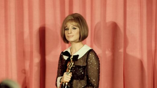 Barbra Streisand v roce 1969 s cenou Oscar za roli ve Funny Girl