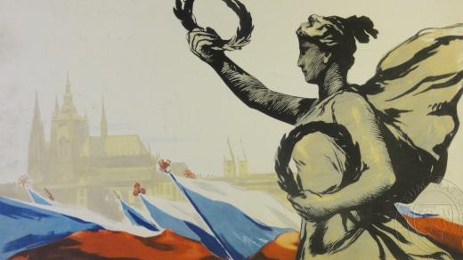 Československá spartakiáda 1955: Propagační plakát pro zahraniční návštěvníky