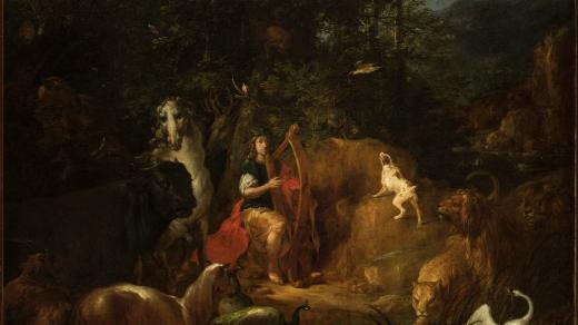 Václav Vavřinec Reiner: Orfeus se zvířaty v krajině, před 1720