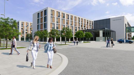 Vizualizace nové Baťovy nemocnice ve Zlíně