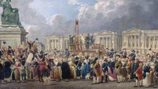 Poprava gilotinou kolem roku 1793