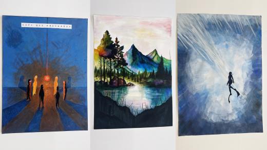 Díla přihlášená do soutěže Hledáme mladého grafika