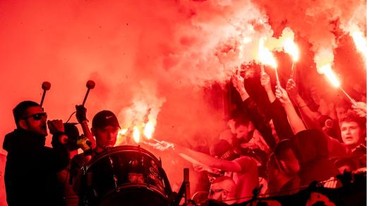 Finále MOL Cupu 2023, derby Sparta Slavia