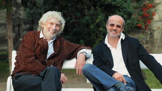 Skladatel Petr Hapka a textař Michal Horáček (2003)