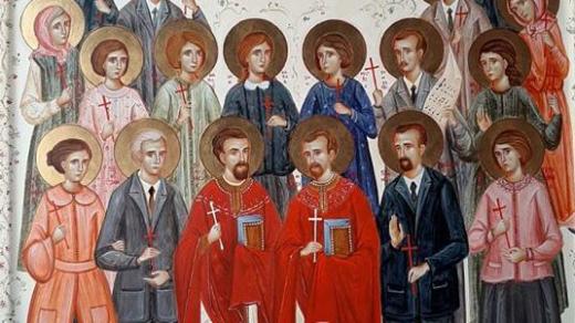 Kanonizační ikona svatých novomučedníků českých