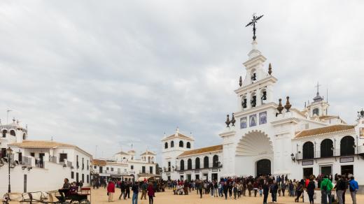 Kaple panny z El Rocío ve stejnojmenné vesnici v andaluské provincii Huelva