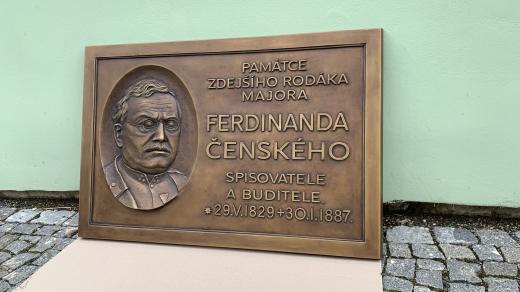 Pamětní deska Ferdinanda Čenského
