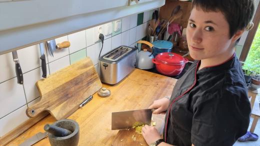 Ester Zoe Mášová letos absolvuje učební obor kuchař