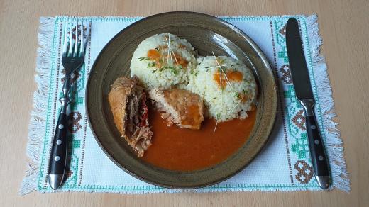 Vepřové závitky s kapií