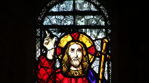 Kristus - křesťanství - vitráž