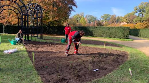 Zahradníci obnovují rozárium městského parku Michalov v Přerově