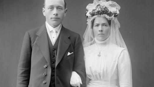 Ženich a nevěsta (30. léta, ilustrační snímek)