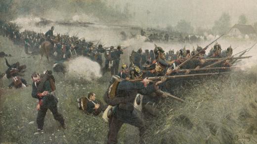 Pruské vojsko během bitvy u Hradce Králové (1866)