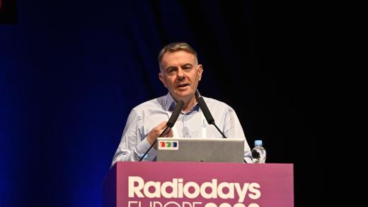 Generální ředitel Evropské vysílací unie EBU Noel Curran na pražské konferenci Radiodays Europe