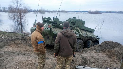 Řeka Irpiň pomohla zastavit ruský útok na Kyjev