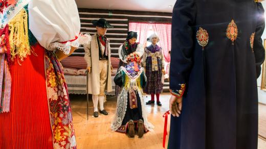 Expozice Chodská svatba v Muzeu Chodska v Domažlicích