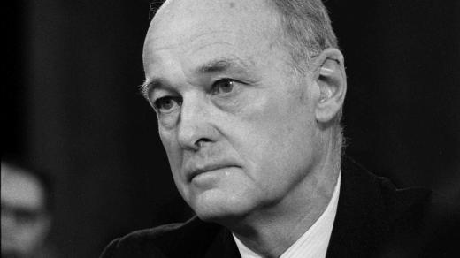 George Kennan, former ambassador to the Soviet Union, testifying in front of the U.S. Senate Foreign Relations Committee
