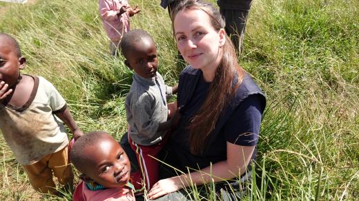 Adriana Černá z Člověka v Tísni na misi v Kongu