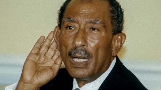 Egyptský prezident Anvar Sadat (1918-1981)