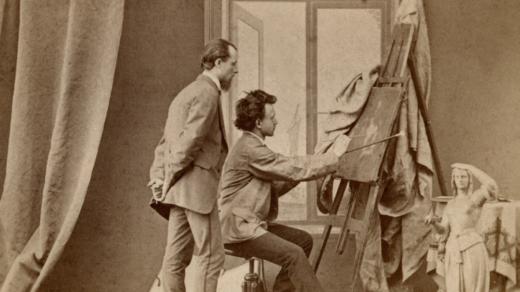 Malíři Josef Tulka a Josef Matyáš Trenkwald, rok 1871