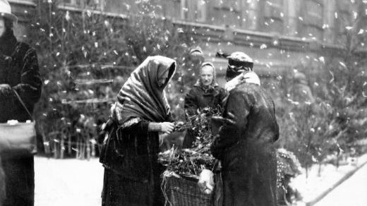 Vánoční trhy v roce 1930