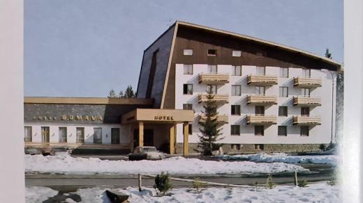 Hotel Šumava na Srní v 70. - 80. letech.