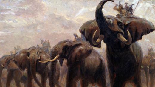 onstantin Konstantinovič Flerov: Sloni v jedné z Pyrrhových bitev