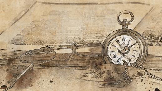 Kapesní hodinky, kniha, brýle, čas (ilustrační foto)