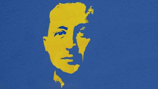 Volodymyr Oleksandrovyč Zelenskyj na portrétu