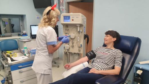 Darování krevní plazmy, nemocnice Pelhřimov
