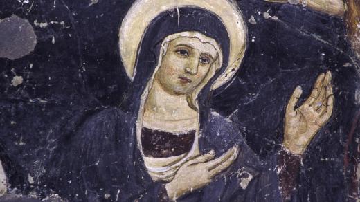 Panna Marie Bolestná, freska