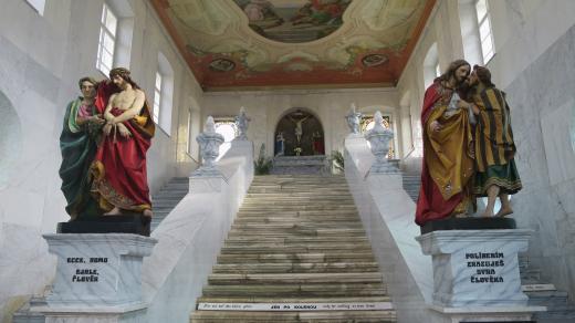 Kaple Svatých schodů v areálu kláštera na Hoře Matky Boží u Králík