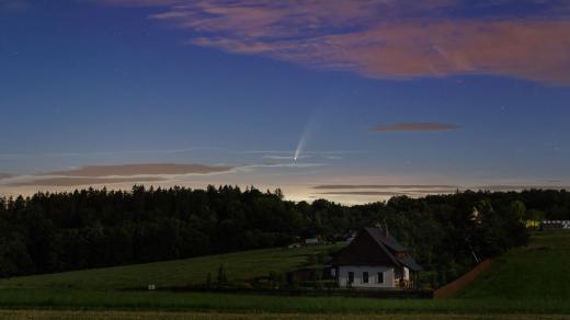 Kometa NEOWISE a domek - 10-07-2020