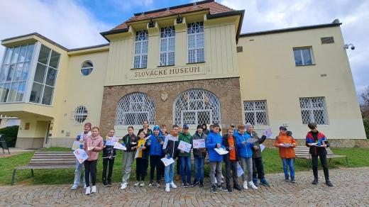 Velikonoce ve Slováckém muzeu v Uherském Hradišti 2024, žáci Základní školy Sportovní