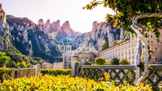 Poutní místo Montserrat ve Španělsku