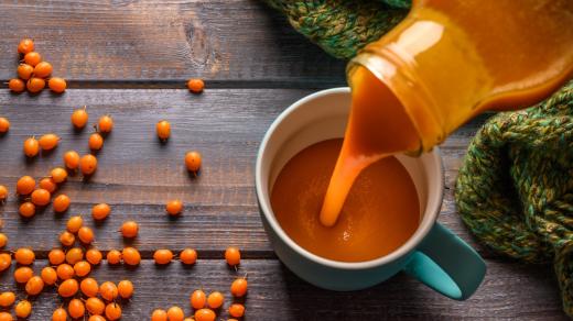 Rakytník řešetlákový je ideální na přípravu šťáv a sirupů