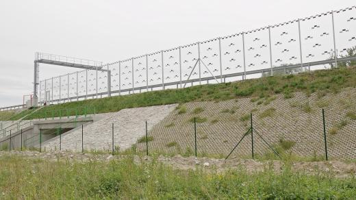 Výstavba D55 mezi Starým Městem a Moravským Pískem, vizualizace sítí na ochranu ptáků a netopýrů