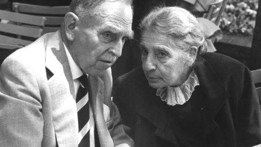 Otto Hahn a Lise Meitnerová v roce 1962