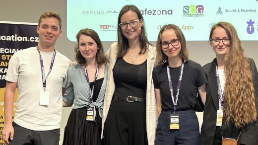 Aneta Štokrová a její hosté na panelové diskusi v rámci EduFestivalu