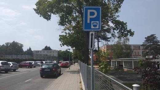 Parkování v centru Zlína