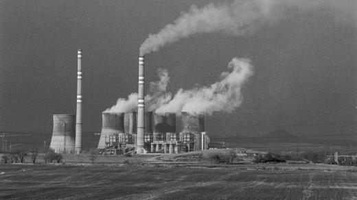 Elektrárna Počerady, snímek z roku 1994