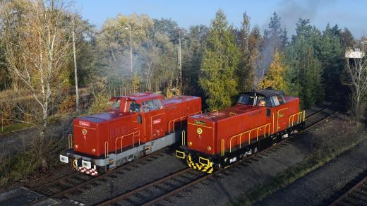 Představení dvou lokomotiv T444.1 po zprovoznění a renovaci