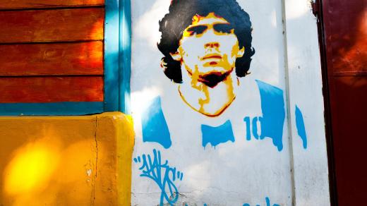 Diego Maradona, fotbalová legenda (ilustrační foto)