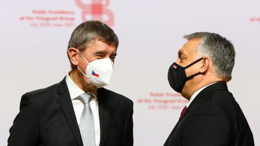 Andrej Babiš (ANO) a Viktor Orbán