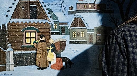 Josef Lada, vnuk slavného malíře před obrazy svého děda