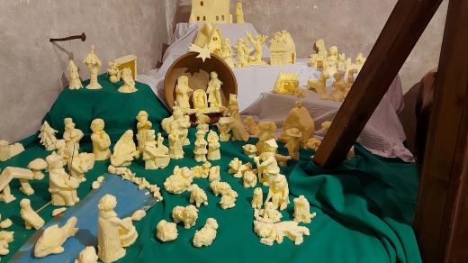 Máslovický betlém je celý vyrobený z másla