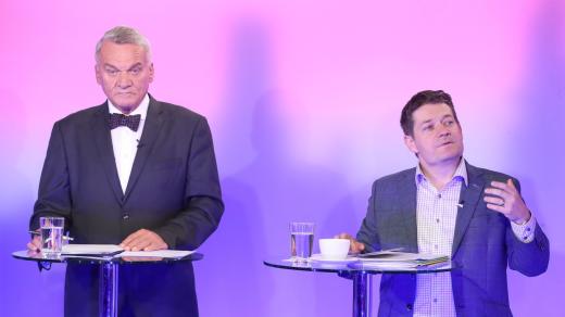 Bohuslav Svoboda a Patrik Nacher v předvolební debatě