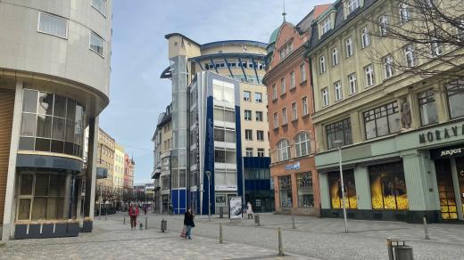 Prázdné domy v centru Ostravy
