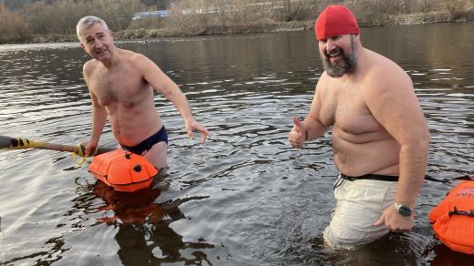 Petr Ježek (vpravo) začal na podzim. Plave pro jistotu s bójkou