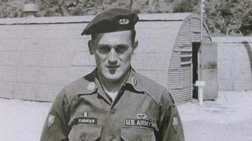 Milan Paumer jako voják US Army, asi druhá polovina 50. let 20. století